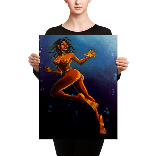 Drexyica : First sighting of a Drexciyan female Canvas