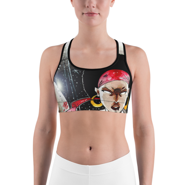 Black Girl From The Future Sports bra