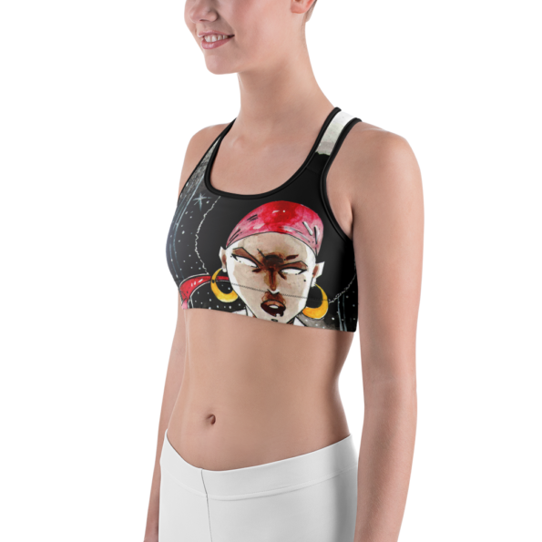 Black Girl From The Future Sports bra