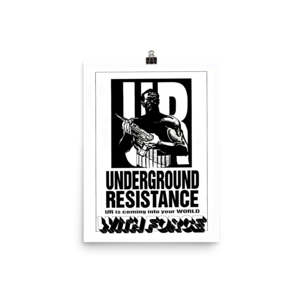 1991 Glimpse Magazine : Underground Resistance Back Cover Poster