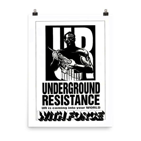 1991 Glimpse Magazine : Underground Resistance Back Cover Poster