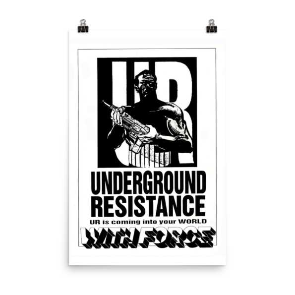 1991 Glimpse Magazine : Underground Resistance Back Cover Poster