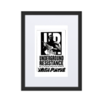1991 Glimpse Magazine : Underground Resistance Back Cover Framed